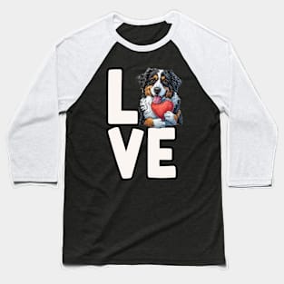 Love Australian Shepherd Baseball T-Shirt